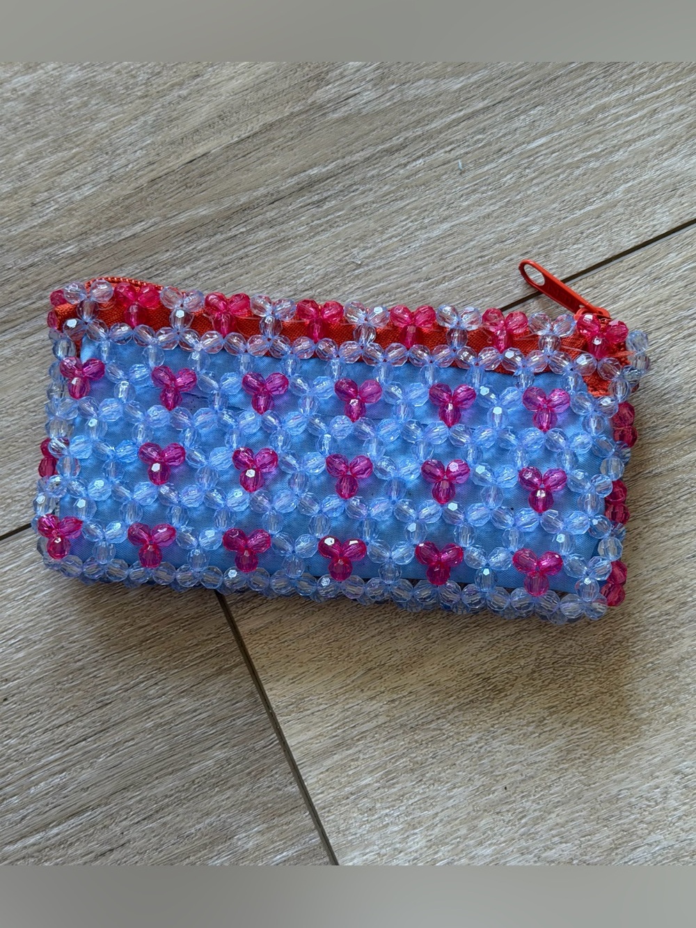 Handmade Beaded Coin Purse / Mini Pouch 🩷💙